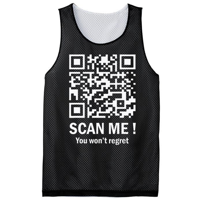 Funny Qr Scan Me President Trump 4547 Trump Dancing Code Mesh Reversible Basketball Jersey Tank