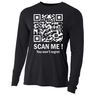 Funny Qr Scan Me President Trump 4547 Trump Dancing Code Cooling Performance Long Sleeve Crew