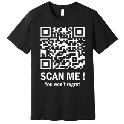 Funny Qr Scan Me President Trump 4547 Trump Dancing Code Premium T-Shirt