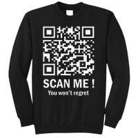 Funny Qr Scan Me President Trump 4547 Trump Dancing Code Tall Sweatshirt