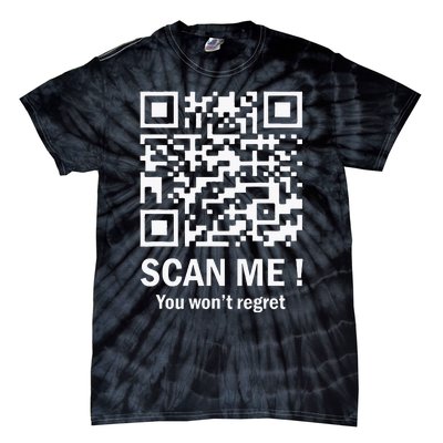 Funny Qr Scan Me President Trump 4547 Trump Dancing Code Tie-Dye T-Shirt