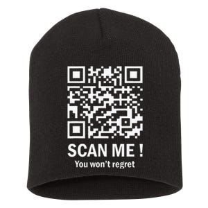 Funny Qr Scan Me President Trump 4547 Trump Dancing Code Short Acrylic Beanie