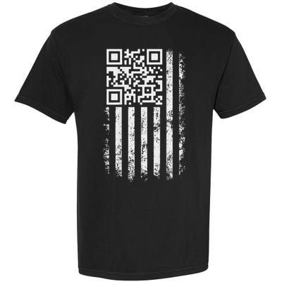 Funny Qr Scan Me President Trump 4547 Trump Dancing Code Garment-Dyed Heavyweight T-Shirt