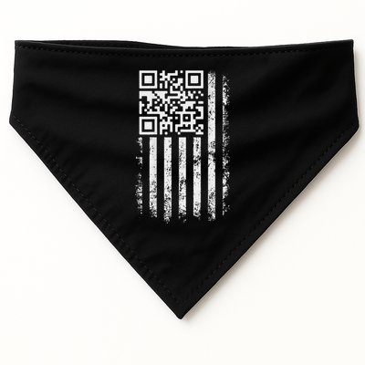 Funny Qr Scan Me President Trump 4547 Trump Dancing Code USA-Made Doggie Bandana