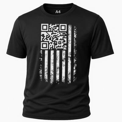 Funny Qr Scan Me President Trump 4547 Trump Dancing Code Performance Shirt