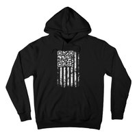 Funny Qr Scan Me President Trump 4547 Trump Dancing Code Hoodie