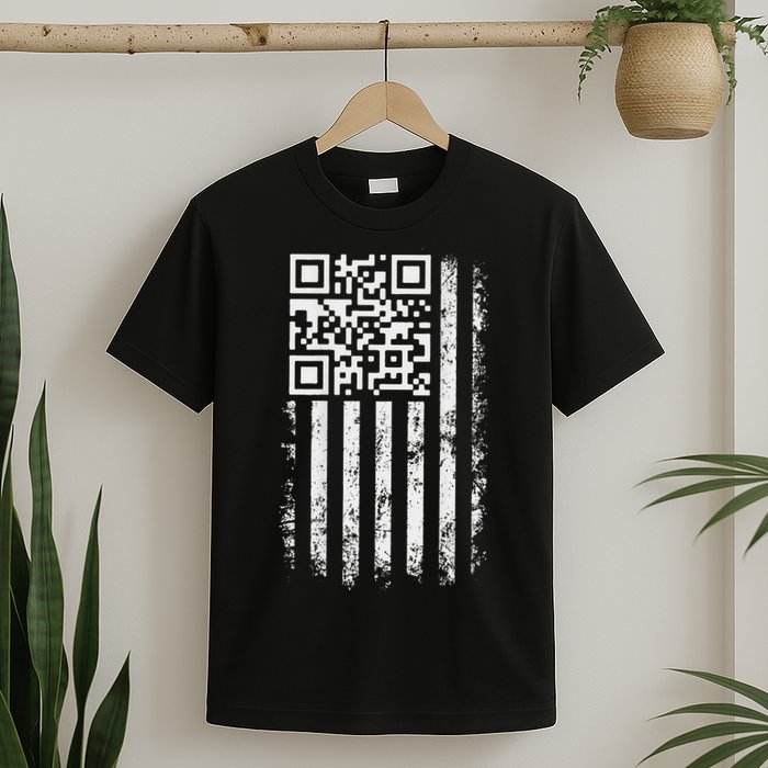 Funny Qr Scan Me President Trump 4547 Trump Dancing Code T-Shirt