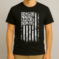 Funny Qr Scan Me President Trump 4547 Trump Dancing Code T-Shirt