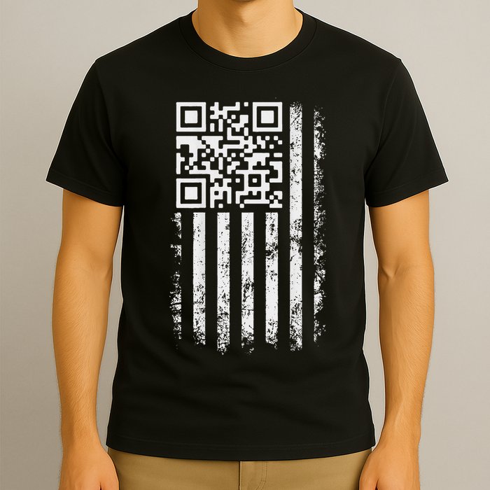 Funny Qr Scan Me President Trump 4547 Trump Dancing Code T-Shirt
