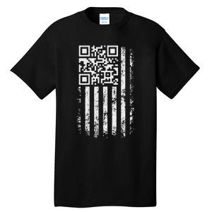 Funny Qr Scan Me President Trump 4547 Trump Dancing Code Tall T-Shirt