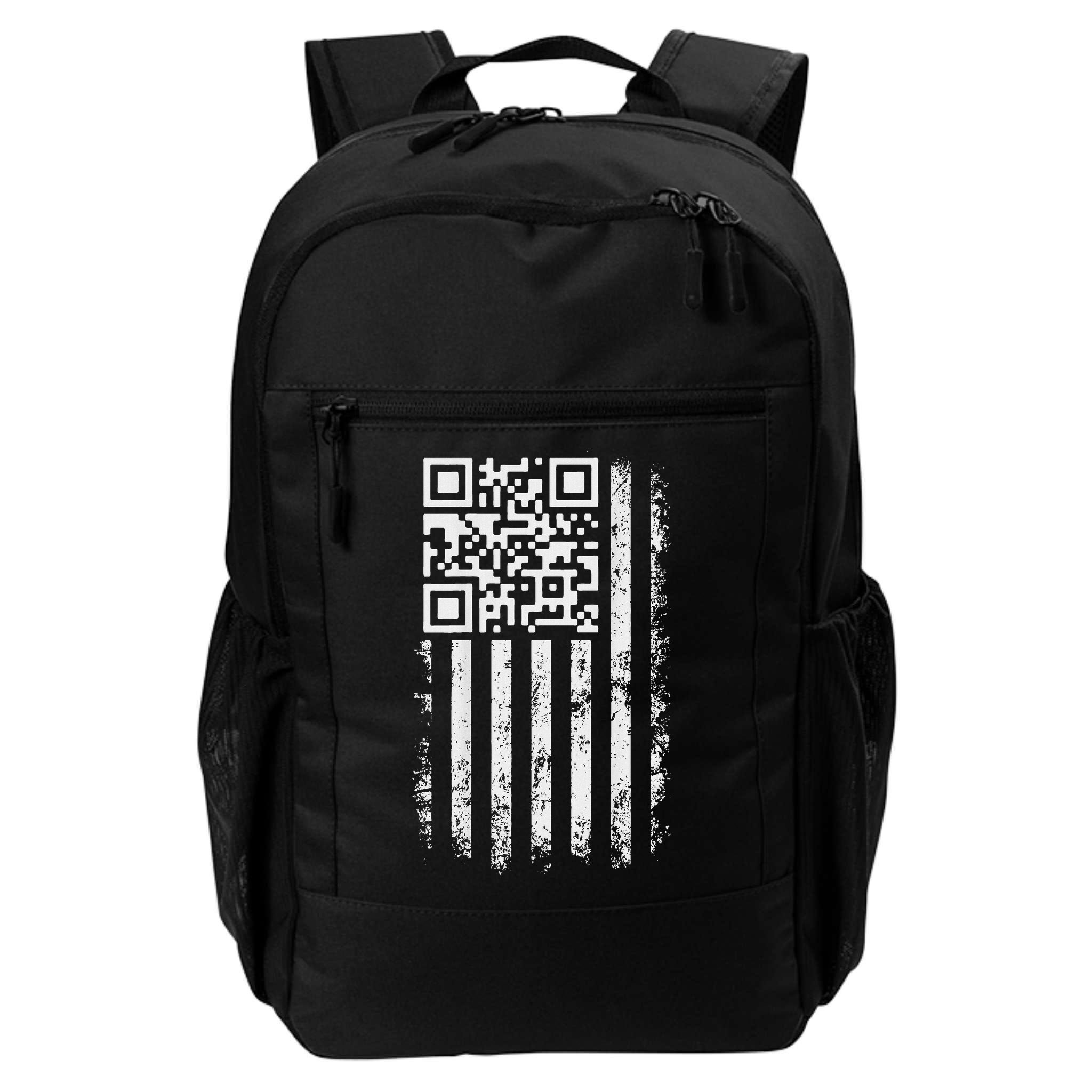 Funny Qr Scan Me President Trump 4547 Trump Dancing Code Backpack