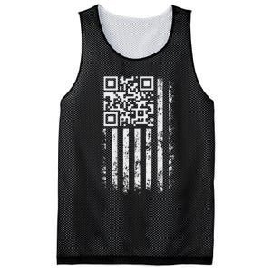 Funny Qr Scan Me President Trump 4547 Trump Dancing Code Mesh Reversible Basketball Jersey Tank