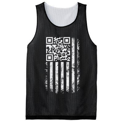 Funny Qr Scan Me President Trump 4547 Trump Dancing Code Mesh Reversible Basketball Jersey Tank