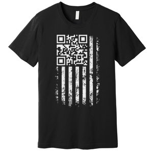 Funny Qr Scan Me President Trump 4547 Trump Dancing Code Premium T-Shirt