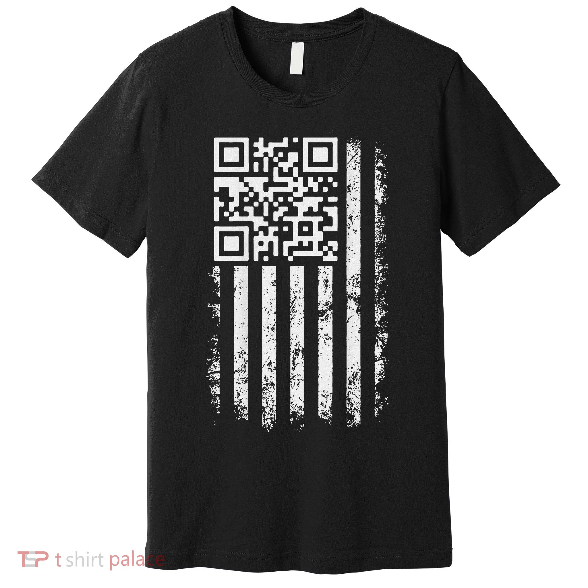 Funny Qr Scan Me President Trump 4547 Trump Dancing Code Premium T-Shirt
