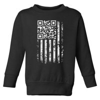 Funny Qr Scan Me President Trump 4547 Trump Dancing Code Toddler Sweatshirt