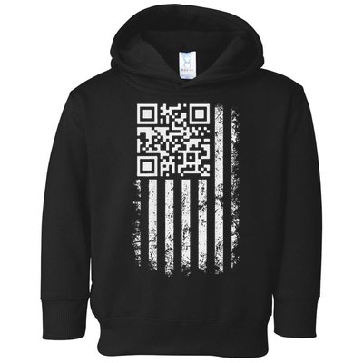 Funny Qr Scan Me President Trump 4547 Trump Dancing Code Toddler Hoodie