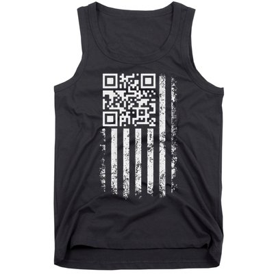 Funny Qr Scan Me President Trump 4547 Trump Dancing Code Tank Top