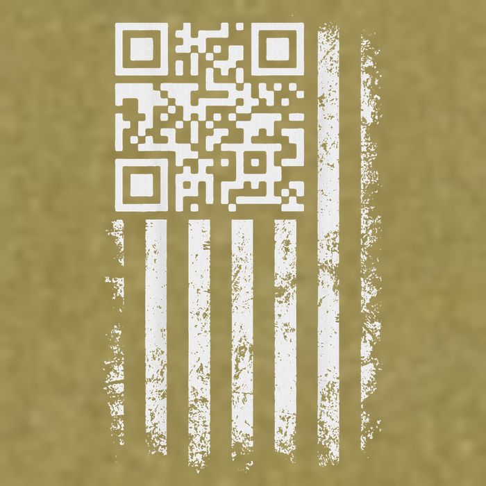 Funny Qr Scan Me President Trump 4547 Trump Dancing Code Garment-Dyed Women's Muscle Tee