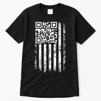 Funny Qr Scan Me President Trump 4547 Trump Dancing Code Tall T-Shirt