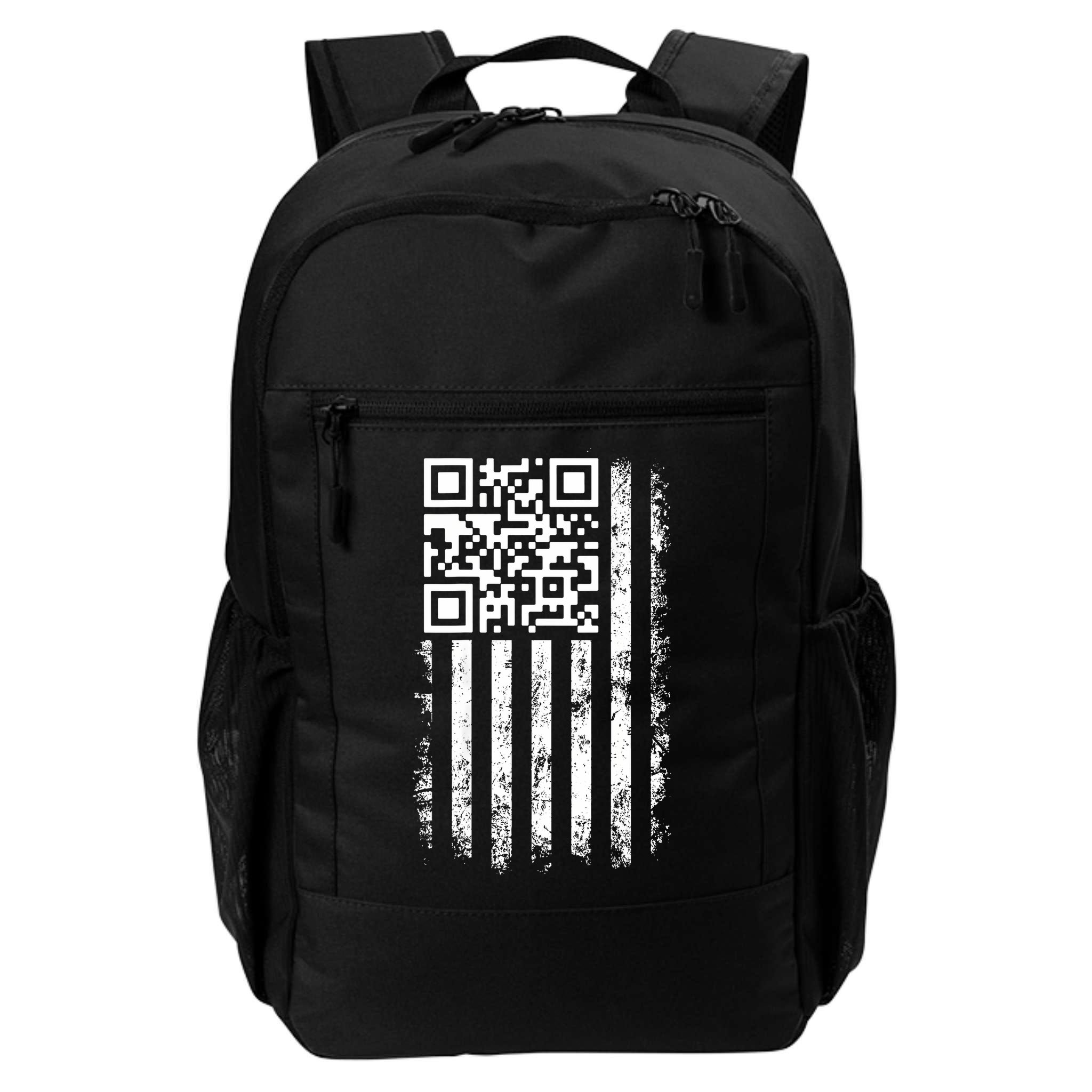 Funny Qr Scan Me President Trump 4547 Trump Dancing Code Backpack