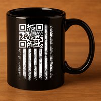 Funny Qr Scan Me President Trump 4547 Trump Dancing Code 11oz C Handle Ceramic Mug