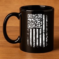 Funny Qr Scan Me President Trump 4547 Trump Dancing Code 11oz C Handle Ceramic Mug