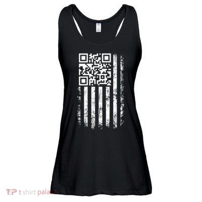 Funny Qr Scan Me President Trump 4547 Trump Dancing Code Ladies Essential Flowy Tank