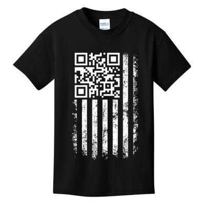 Funny Qr Scan Me President Trump 4547 Trump Dancing Code Kids T-Shirt