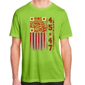 Funny Qr Scan Me President Trump 4547 Trump Dancing Code Adult ChromaSoft Performance T-Shirt