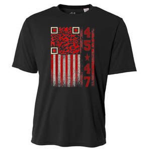 Funny Qr Scan Me President Trump 4547 Trump Dancing Code Cooling Performance Crew T-Shirt