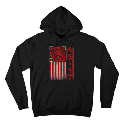 Funny Qr Scan Me President Trump 4547 Trump Dancing Code Hoodie