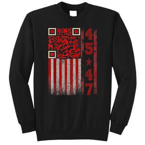 Funny Qr Scan Me President Trump 4547 Trump Dancing Code Sweatshirt