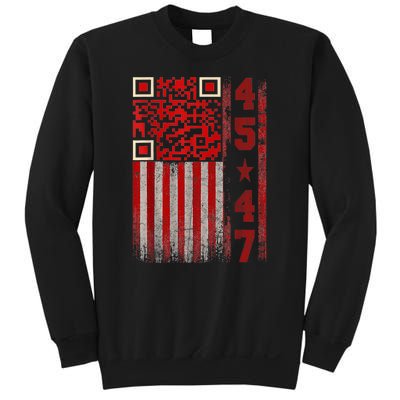 Funny Qr Scan Me President Trump 4547 Trump Dancing Code Sweatshirt