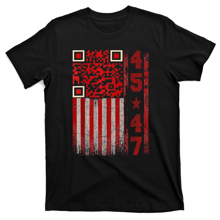 Funny Qr Scan Me President Trump 4547 Trump Dancing Code T-Shirt