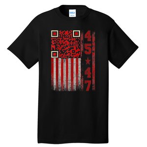 Funny Qr Scan Me President Trump 4547 Trump Dancing Code Tall T-Shirt