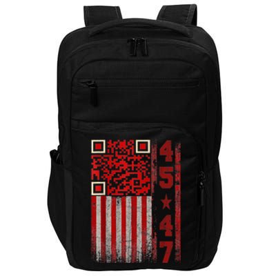 Funny Qr Scan Me President Trump 4547 Trump Dancing Code Impact Tech Backpack