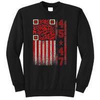 Funny Qr Scan Me President Trump 4547 Trump Dancing Code Tall Sweatshirt