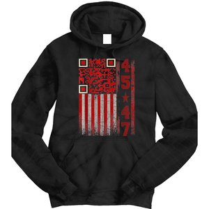 Funny Qr Scan Me President Trump 4547 Trump Dancing Code Tie Dye Hoodie