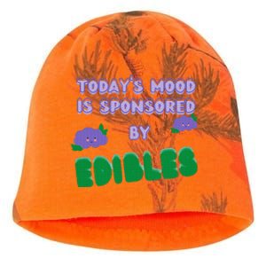 Funny Quote Today’S Mood Is Sponsored By Edibles Kati - Camo Knit Beanie