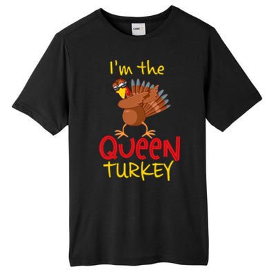 Funny Queen Turkey Matching Family Group Thanksgiving Party Tall Fusion ChromaSoft Performance T-Shirt