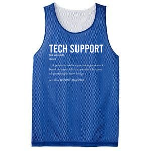 Funny Quote Tech Support Definition Nerd Technician Great Gift Mesh Reversible Basketball Jersey Tank