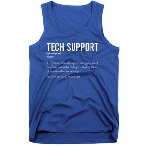 Funny Quote Tech Support Definition Nerd Technician Great Gift Tank Top