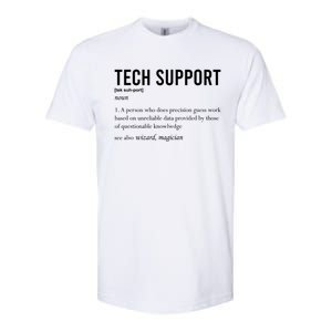 Funny Quote Tech Support Definition Nerd Technician Great Gift Softstyle CVC T-Shirt