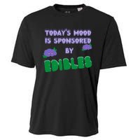 Funny Quote Today’S Mood Is Sponsored By Edibles Cooling Performance Crew T-Shirt