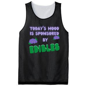 Funny Quote Today’S Mood Is Sponsored By Edibles Mesh Reversible Basketball Jersey Tank