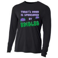 Funny Quote Today’S Mood Is Sponsored By Edibles Cooling Performance Long Sleeve Crew