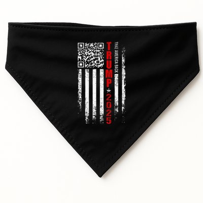 Funny Qr Trump 45 47 Trump Dancing Code Pocket Scan USA-Made Doggie Bandana