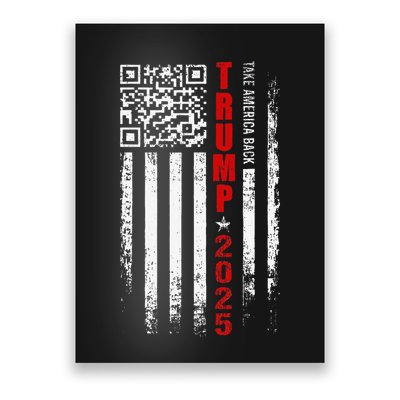 Funny Qr Trump 45 47 Trump Dancing Code Pocket Scan Poster
