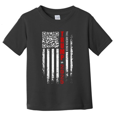 Funny Qr Trump 45 47 Trump Dancing Code Pocket Scan Toddler T-Shirt